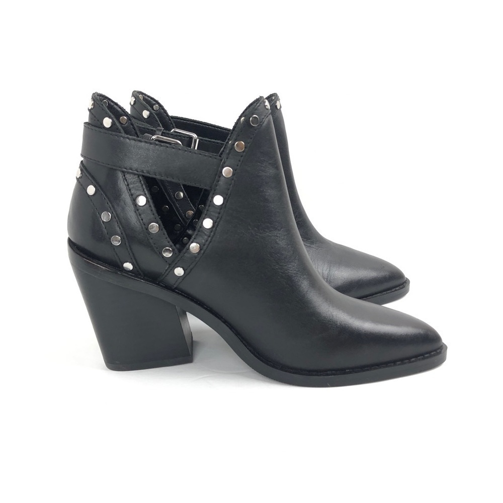 NWOB Aldo black studded ankle boot